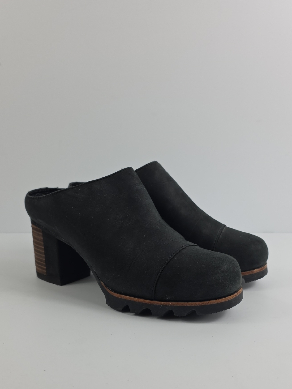 Sorel Addington Waterproof Black Women's Mule Boots Size 6.5 - Picture 11 of 11